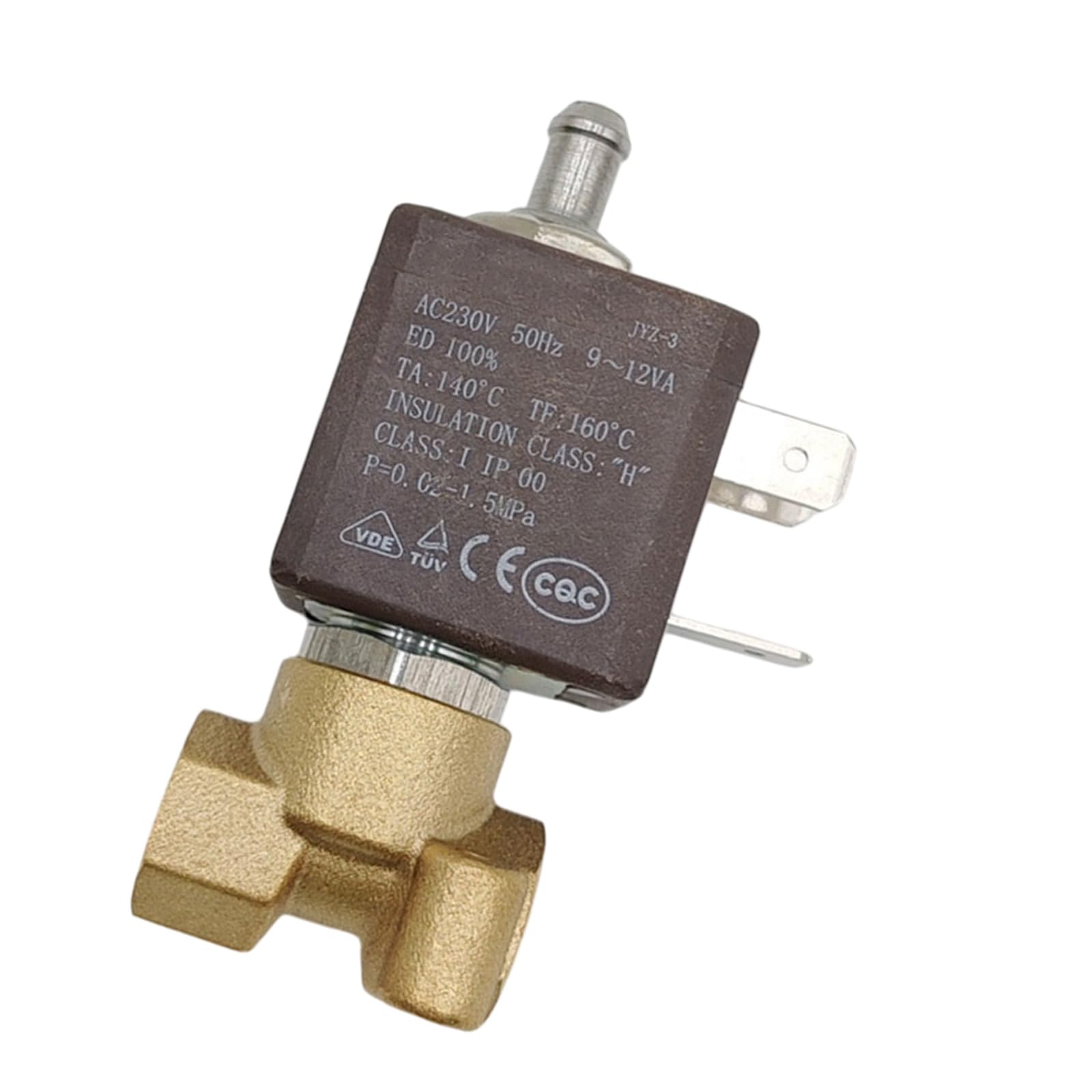 Msioytog 3Way 1.5Mpa Copper Electric Solenoid Valves Solenoid Water Valves Coffee Maker Parts For Coffee Maker Air Waters Boiler Water