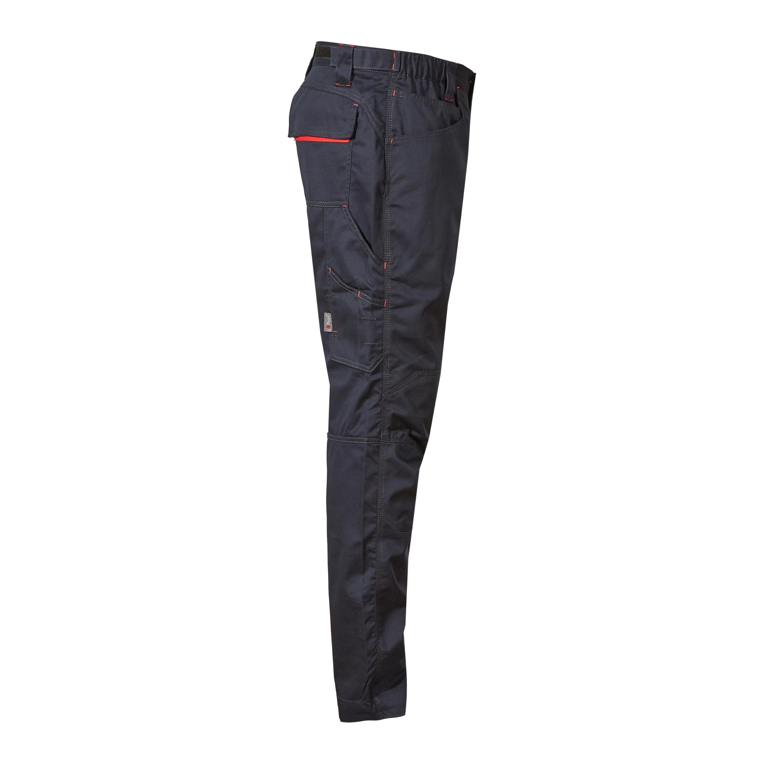 U-Power SMILE, Pantalón de trabajo para hombre, pantalón cargo con cintura elástica, con bolsillos para rodilleras, multibolsillos, tela cómoda, ropa exterior resistente y duradera - Deep Blue