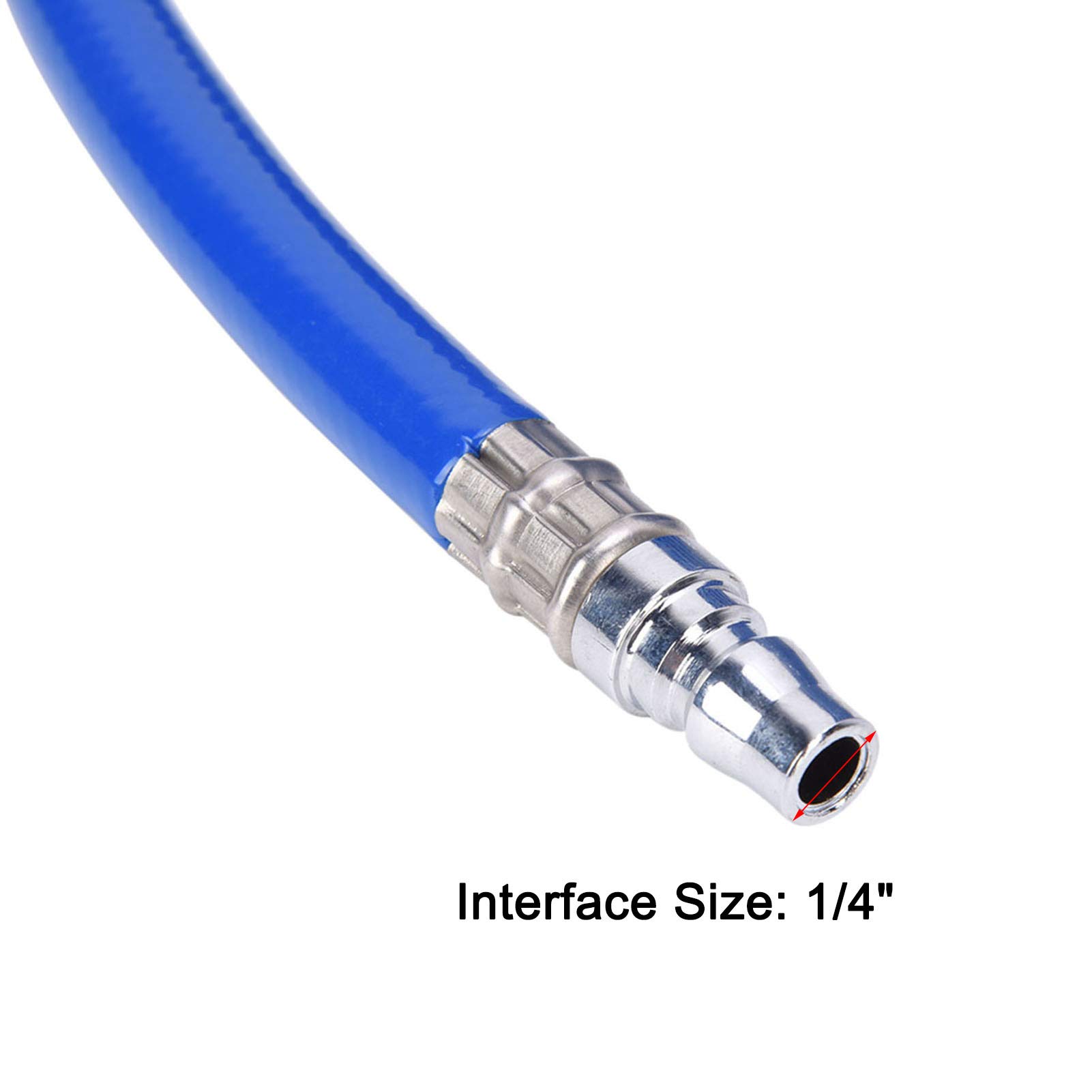 Manguera de aire del compresor, PVC 15 m (50 pies) azul 20bar 60kg/cm² (850 psi) Accesorios de herramientas neumáticas