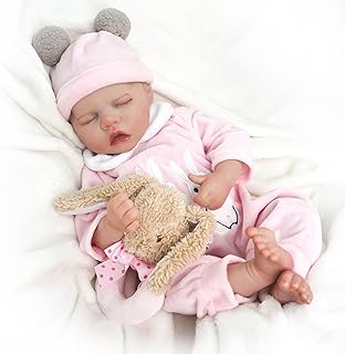 Bebê Reborn Boneca de Silicone Menina Realista Pintada 48cm Original (Coelho Menina)