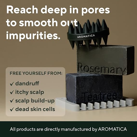 AROMATICA Dual-sided Scalp Care Shampoo Brush