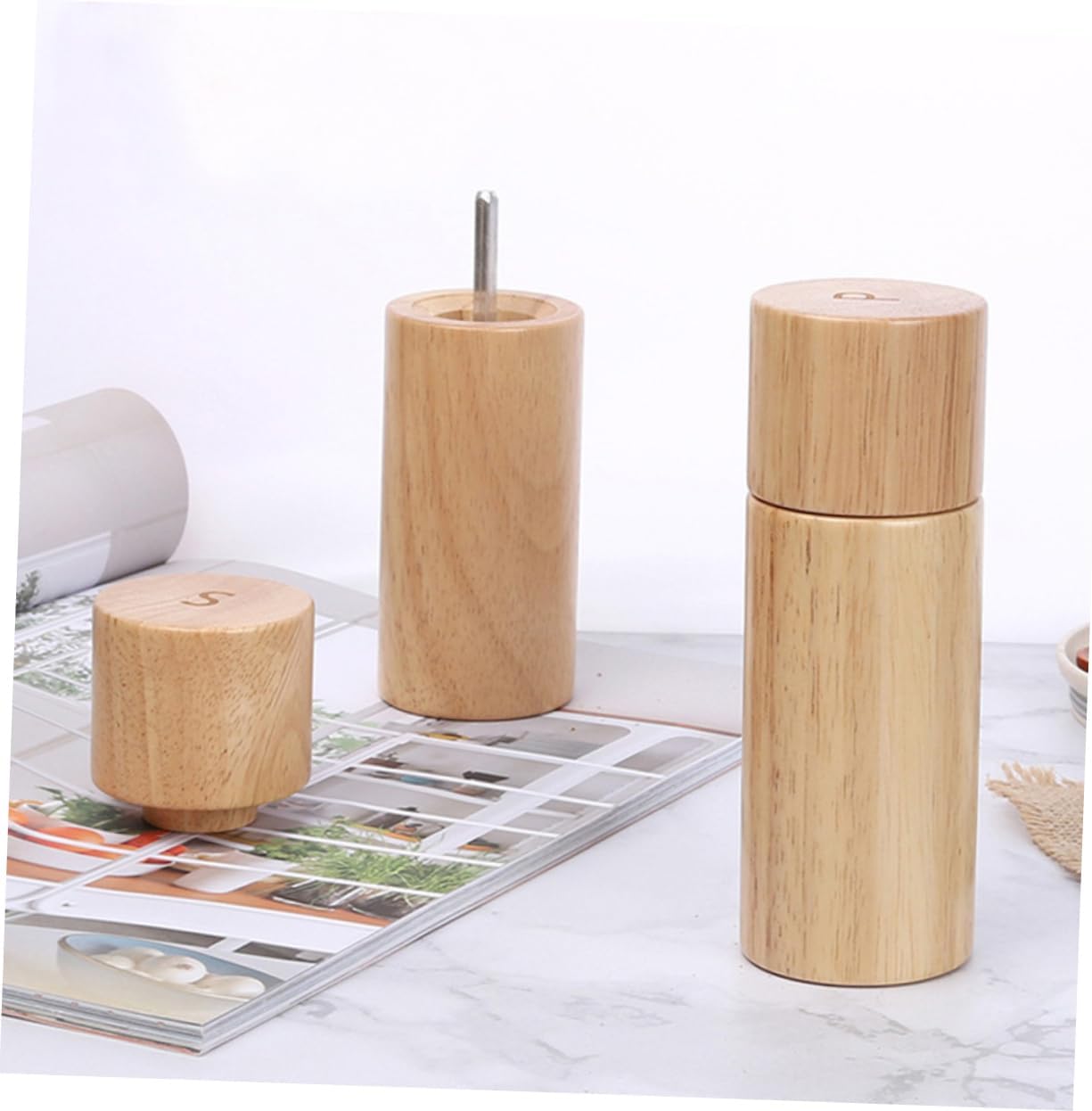 Manual Pepper Mill Pepper Containers Black Pepper Bottle Pepper Grinder Handle for Cooking