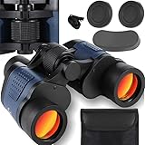 Retoo Fernglas 60x60 HD Kompakt Wasserdicht – Leichtes Gummi-Anti-Rutsch Feldstecher mit Zoom & Fokusregulierung, Stoßfest & Schmutzresistent, Ideal für Vogelbeobachtung, Jagd, Reisen, Wandern