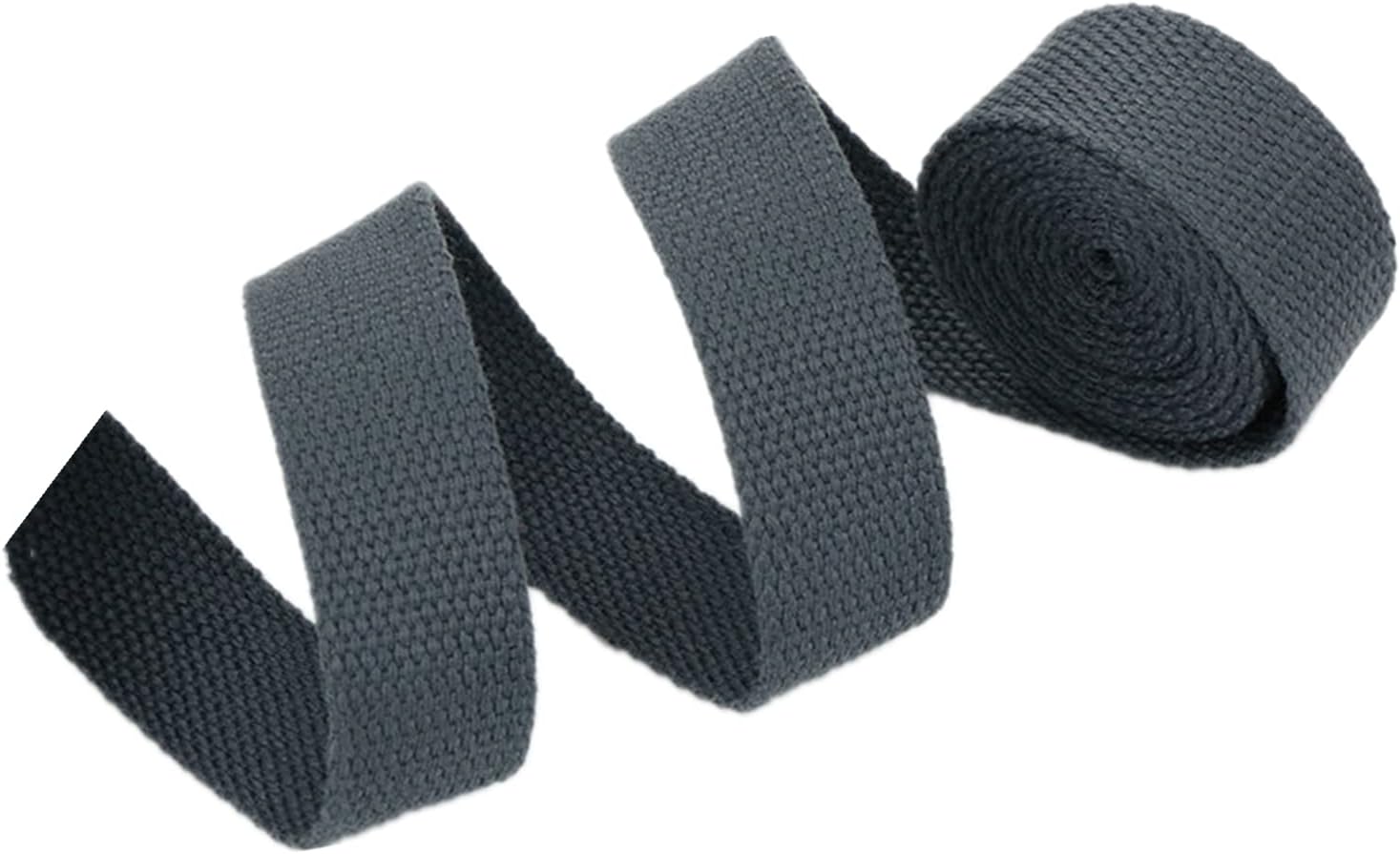 20 Yards 3/4 Inch 1 Inch 1.5 Inch 2 Inch Wide Cotton Webbing Strap for Bags, Handles, Pet Collars, DIY Crafts