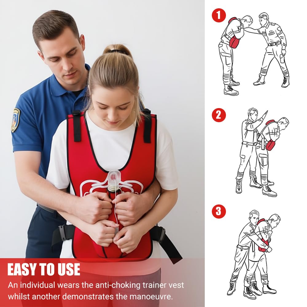 Heimlich - Gilet da allenamento per allenamento, anti-soffocamento, per insegnamento di primo soccorso, infermieristica e studenti (adulti)