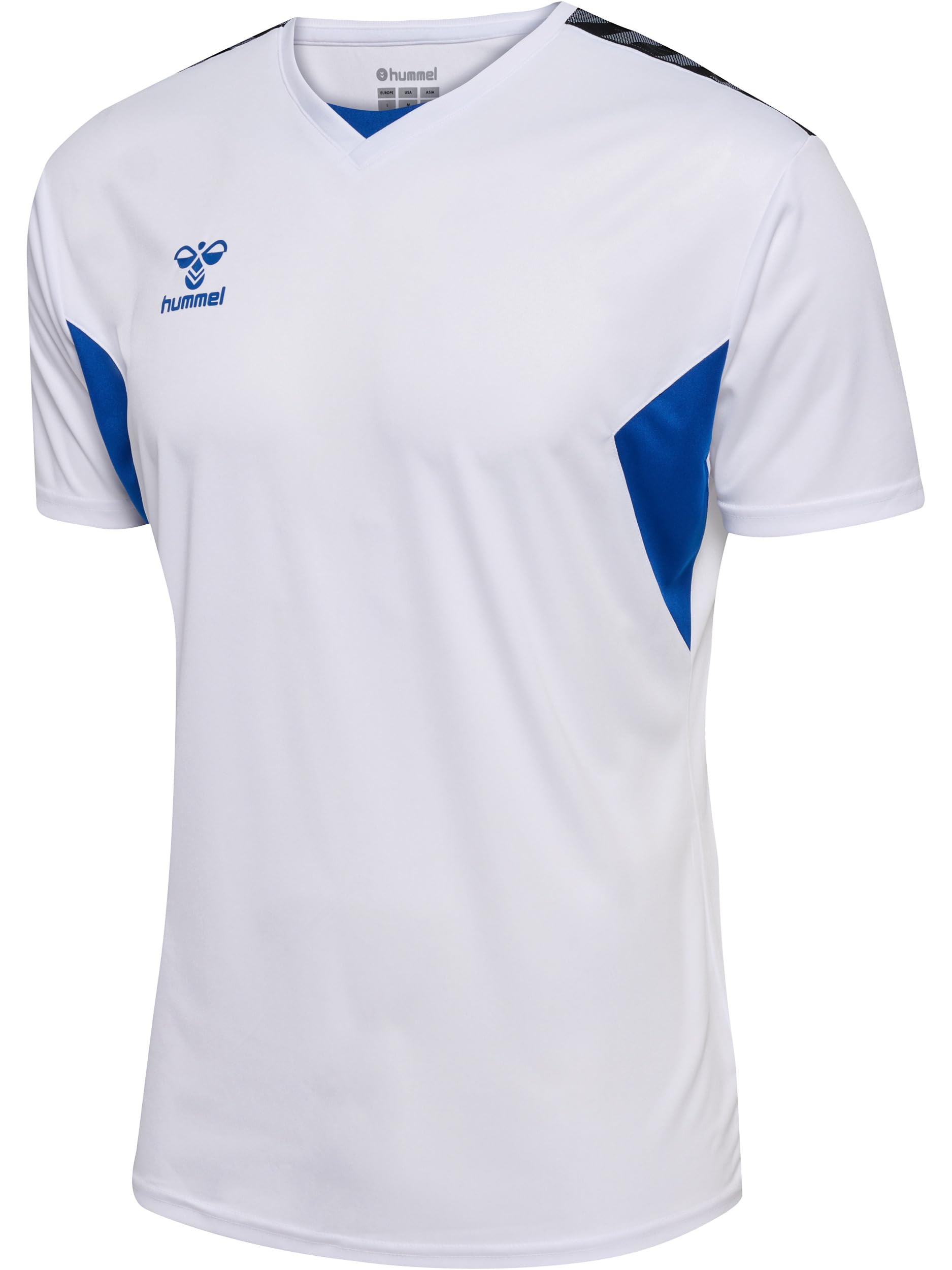 hummel Authentic PL Jersey Sport T-Shirt Herren Kurzarm - Sport Shirt Männer - Trikot - Normale Passform - aus 100% Recyceltem Polyester - Atmungsaktiv & Schnelltrocknend
