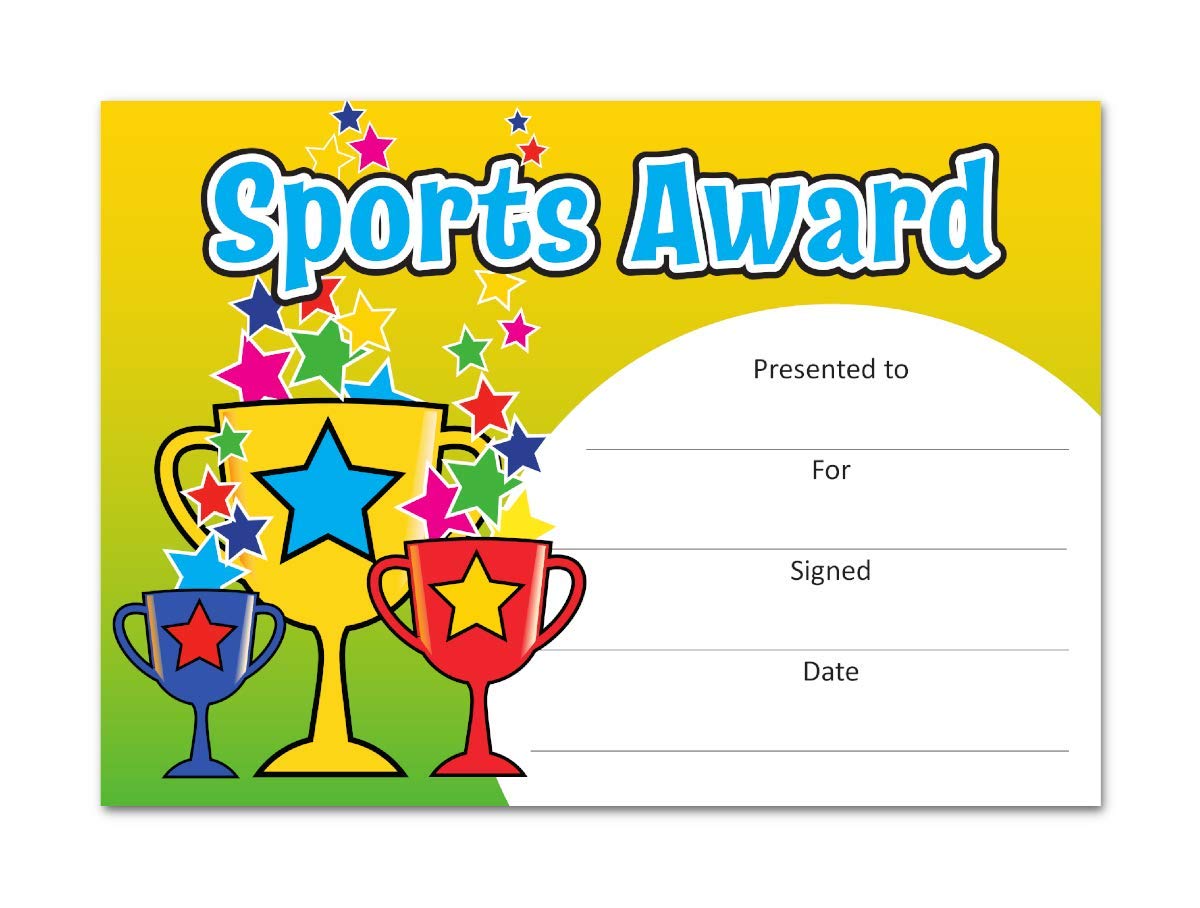Sports Award Certificates (20 per pack)