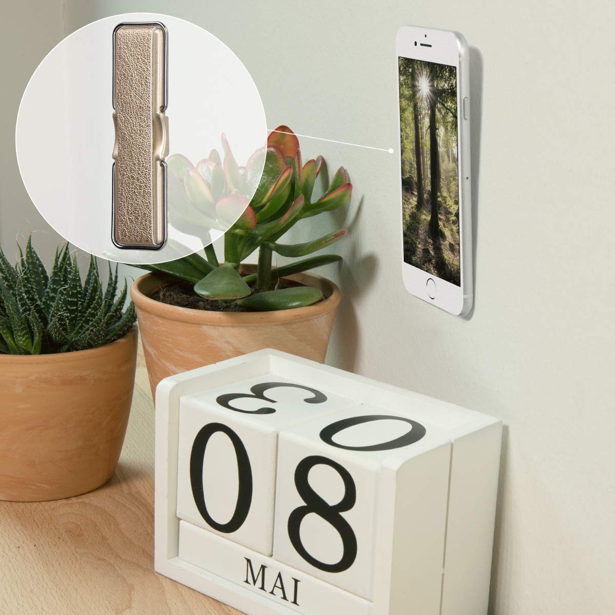WLLHYF Loops - Supporto Elastico in Silicone per Cellulare, Sicuro per la Mano, Leggero per le Dita - per Tutti i Telefoni (21 cm