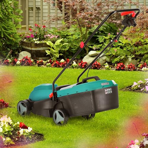 K&S KöNner&SöHnen Tosaerba Elettrico Ks 32LM, Potenza 1000 W, Velocità A Vuoto 3450 Giri/Min, Larghezza Di Taglio 320 Mm, Altezza Di Taglio 25-45-65 Mm, 3 Posizioni, Scatola Raccolta Erba 25 L - 7