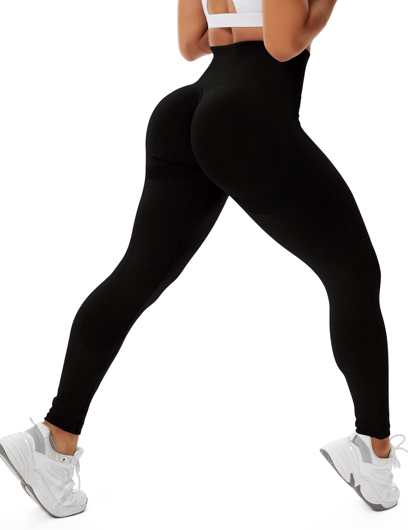 STARBILD - Leggings da donna in pelle PU, pantaloni corti in pelle, a vita alta, sexy, con push up e a sigaretta.