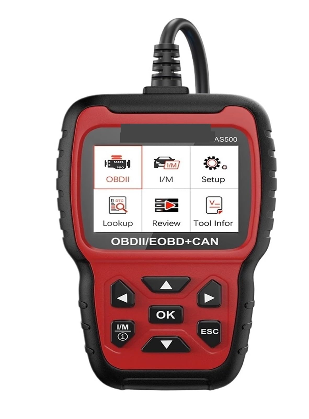 Skaner do Samochodu, Skaner OBD2 AS500 Narzędzia warsztatowe mechaniczne Czytnik kodów silnika Odczyt diagnostyki samochodowej OBD