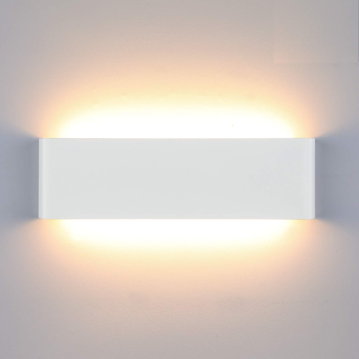 Aplique Pared Interior LED 16W 30CM Lámpara de Pared Aluminio Moderna Arriba y Abajo IP44 Impermeable para Salas, Escalera, Dormitorios, Pasillos, 1600Lumen (Blanco Cálido 3000K)