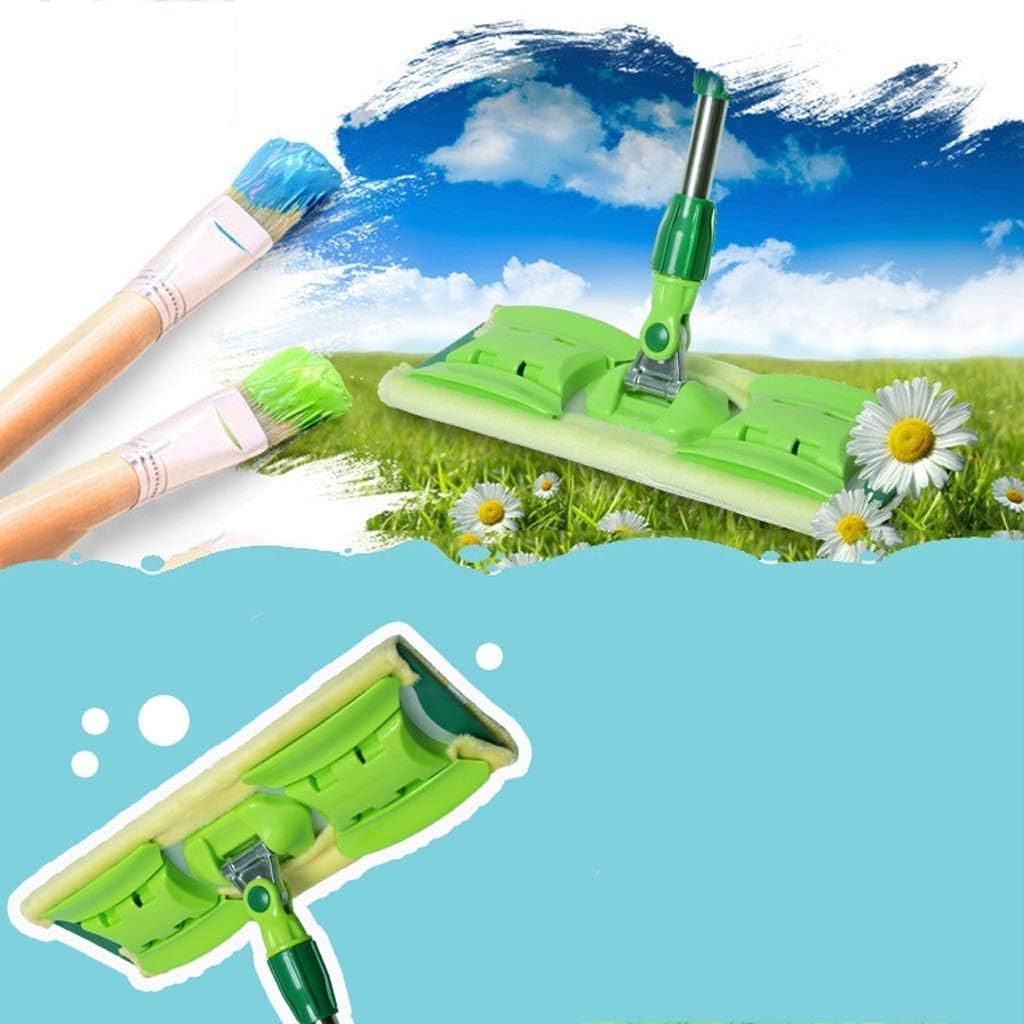 Professional Microfiber Mop, Stainless Steel Handle with Extension