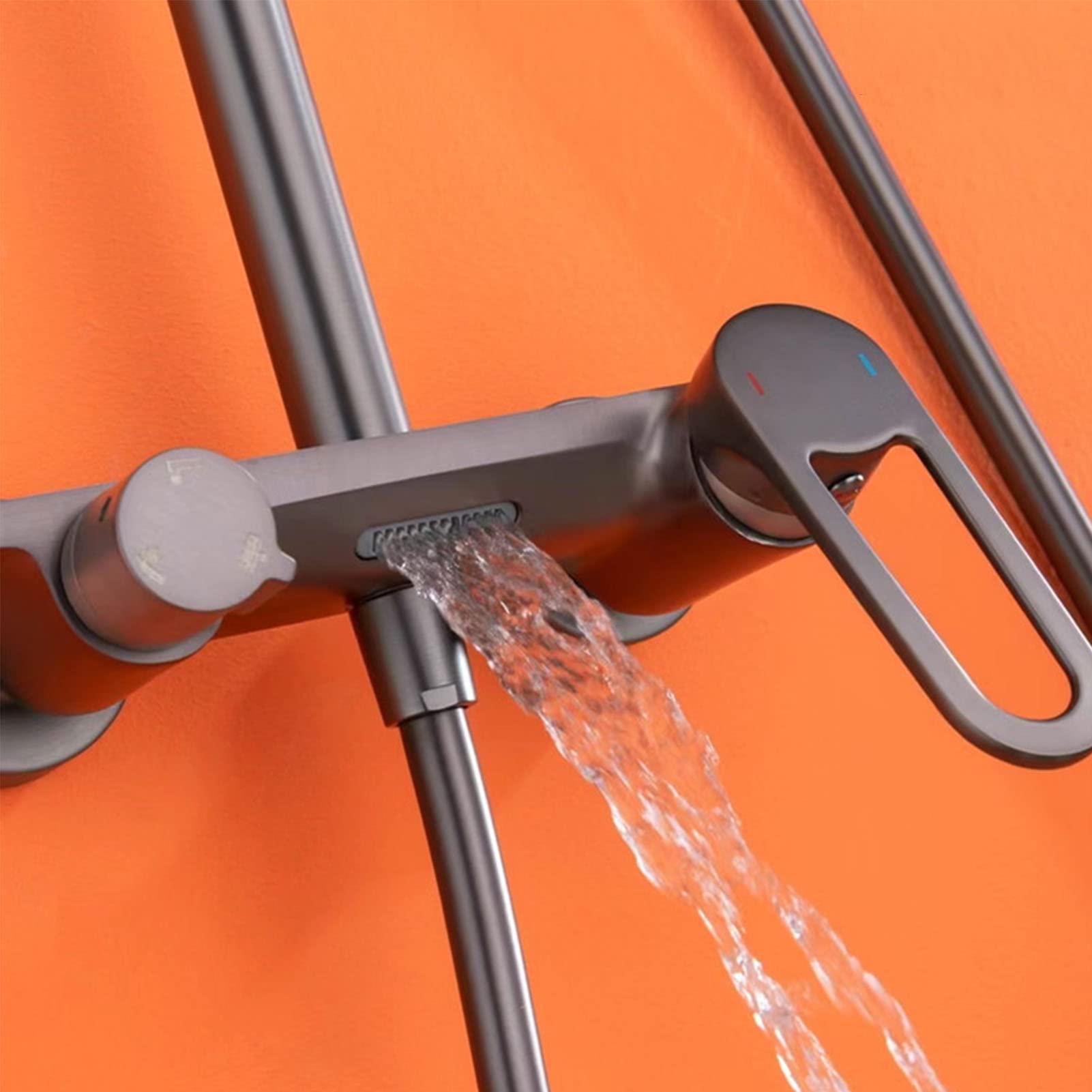 Juego de Grifo de Ducha Visto, Cabezal de Ducha Tipo Lluvia con Ducha de Mano de 3 Modos, caño de bañera, rociador de bidé, Grifo Mezclador para Ducha de bañera, Sistema de Ducha,