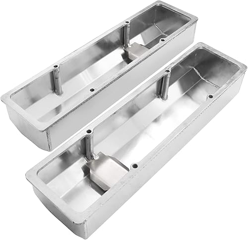 Miniatura 6 de Cubiertas altas de aluminio anodizado transparente para válvulas de 1/4" riel compatible con SBC Che-vy 283 305 327 350 383 400