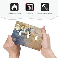 Vista 532 de Vista de ventana, isla tropical, playa, palmeras, cielo soleado, cubierta de interruptor de luz de palanca individual, placa decorativa de pared