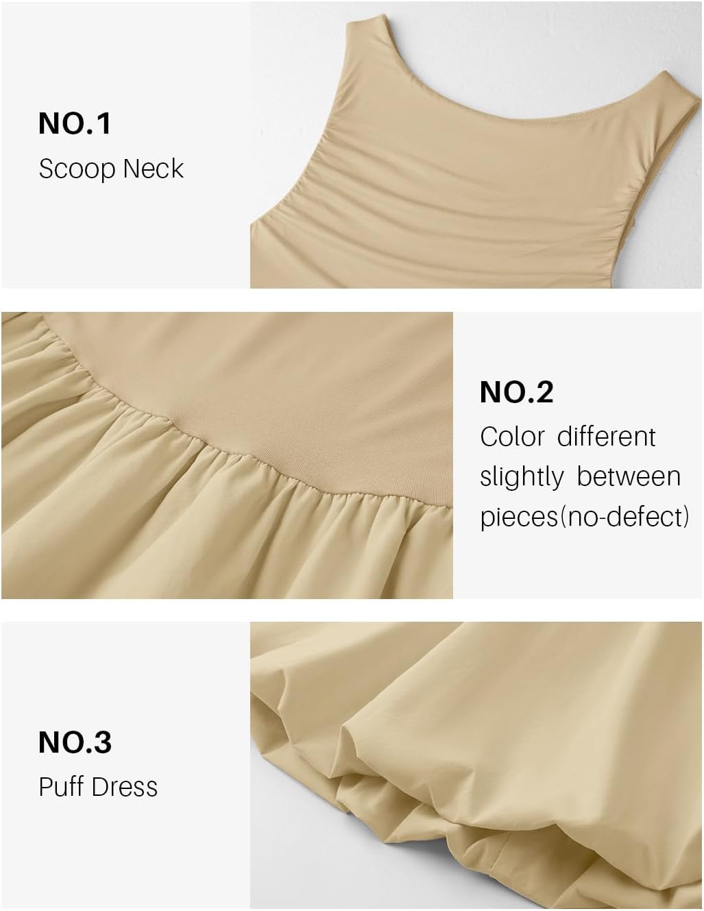 ZESICA Womens Summer Sleeveless Bubble Mini Dress 2026 Boat Neck Ruched A Line Short Cocktail Party Dresses - Image 5