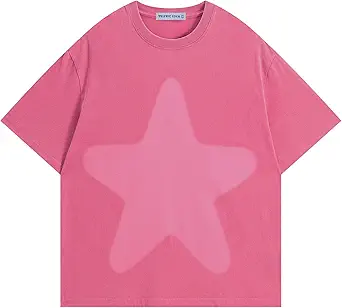 Aelfric Eden Oversized Star Graphic Tees Men Vintage Washed Heavyweight Cotton Trendy Streetwear T Shirts Unisex