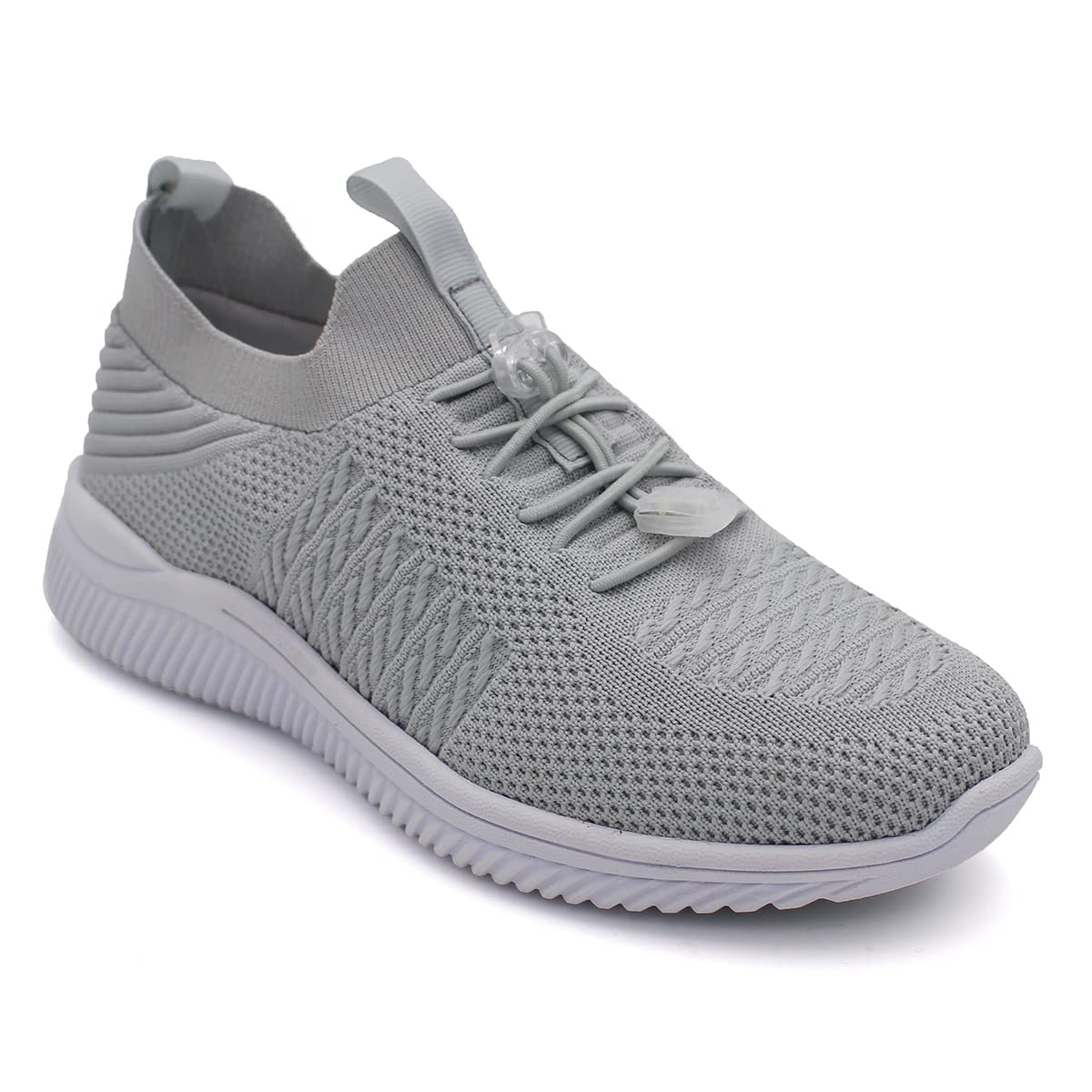 Laforst Womens 3155 Synthetic Mesh Upper Lace Up Slip Resistant Server Waitress Slip On Sneaker Grey Nologo 8