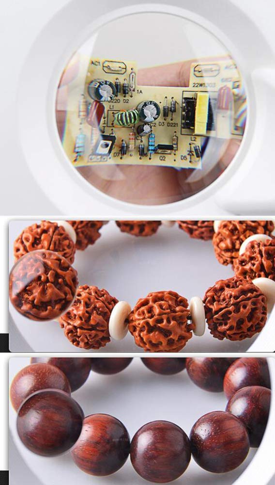 Lupa, 3X, 10X lupa lupa, 2 w 1 26LED lupa biurkowa lampa biurkowa jasne światło powiększające narzędzia naprawcze do czytania, hobby, rzemiosło, stół warsztatowy, diamentowa sztuka The New