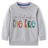 Big Bro Back to School Outfit Cotton Long Sleeve Sweatshirts Tees Fashion Tops Outfits Happy Holiday Winter,Grey 5t