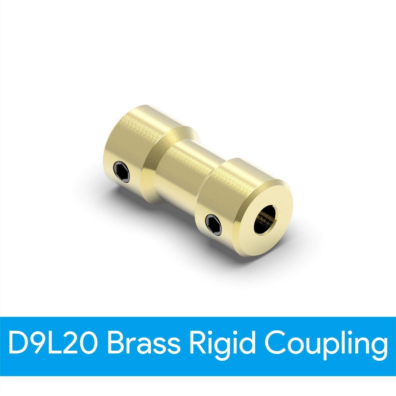 SUOFEILAIMU-PHONE CASE Metal Coupler D9L20 2mm/2.3mm/3mm/3.17mm/4mm/5mm/6mm Brass Flexible for Motor Shaft Coupling Coupler (Inner Diameter : 2.3mm to 5mm)