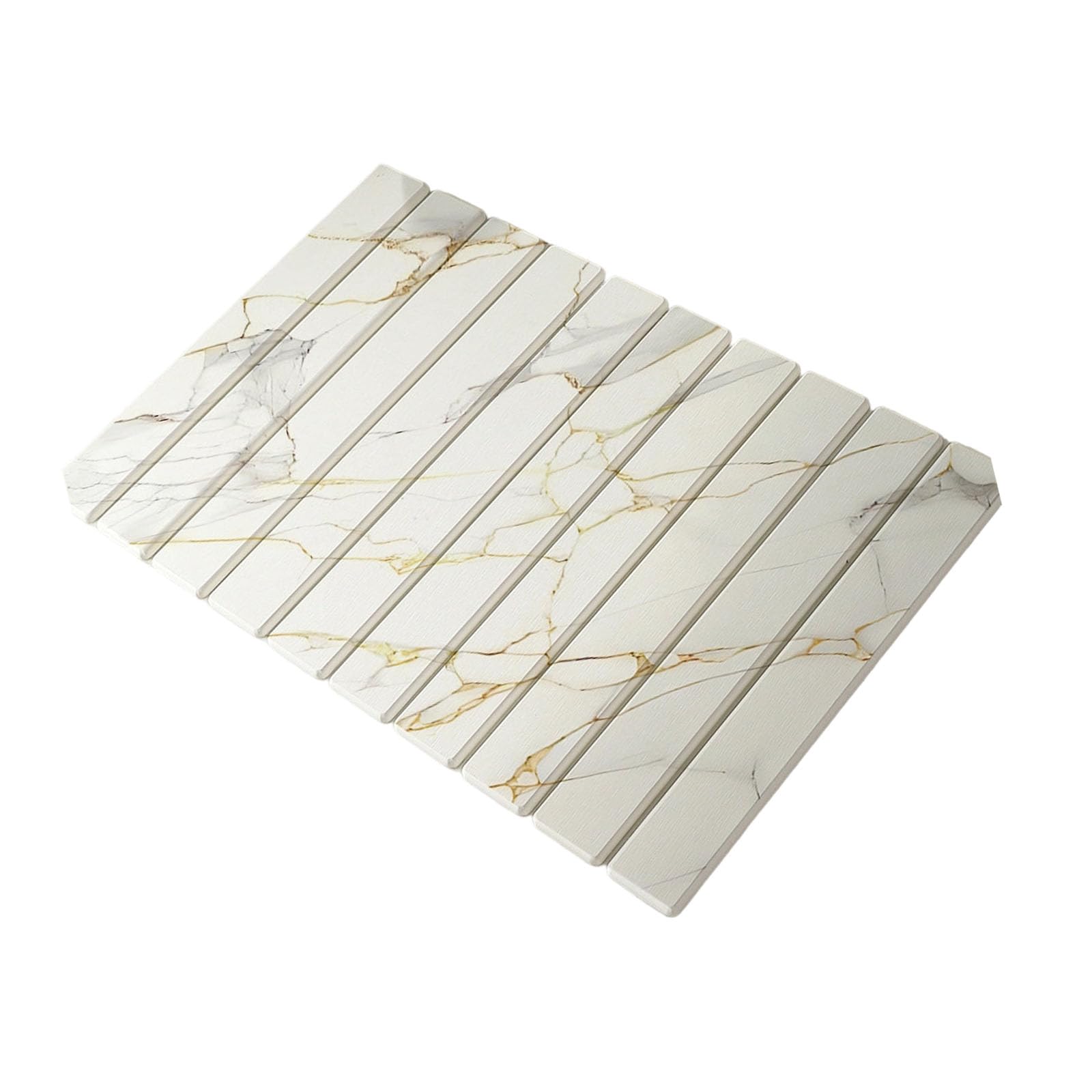 Tapis pliable Terre 60 x 39 cm, modèle marbre doré