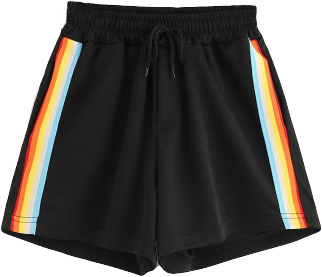 drawstring waist ringer shorts