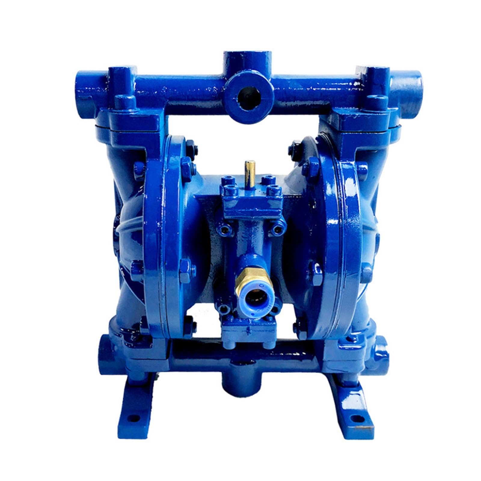 Amrttwy One Color Diaphragm Pump, Diaphragm Pumps Pneumatic Double Cast Iron Compressed Air Pump For Water, Solvents, Petroleum Fluids