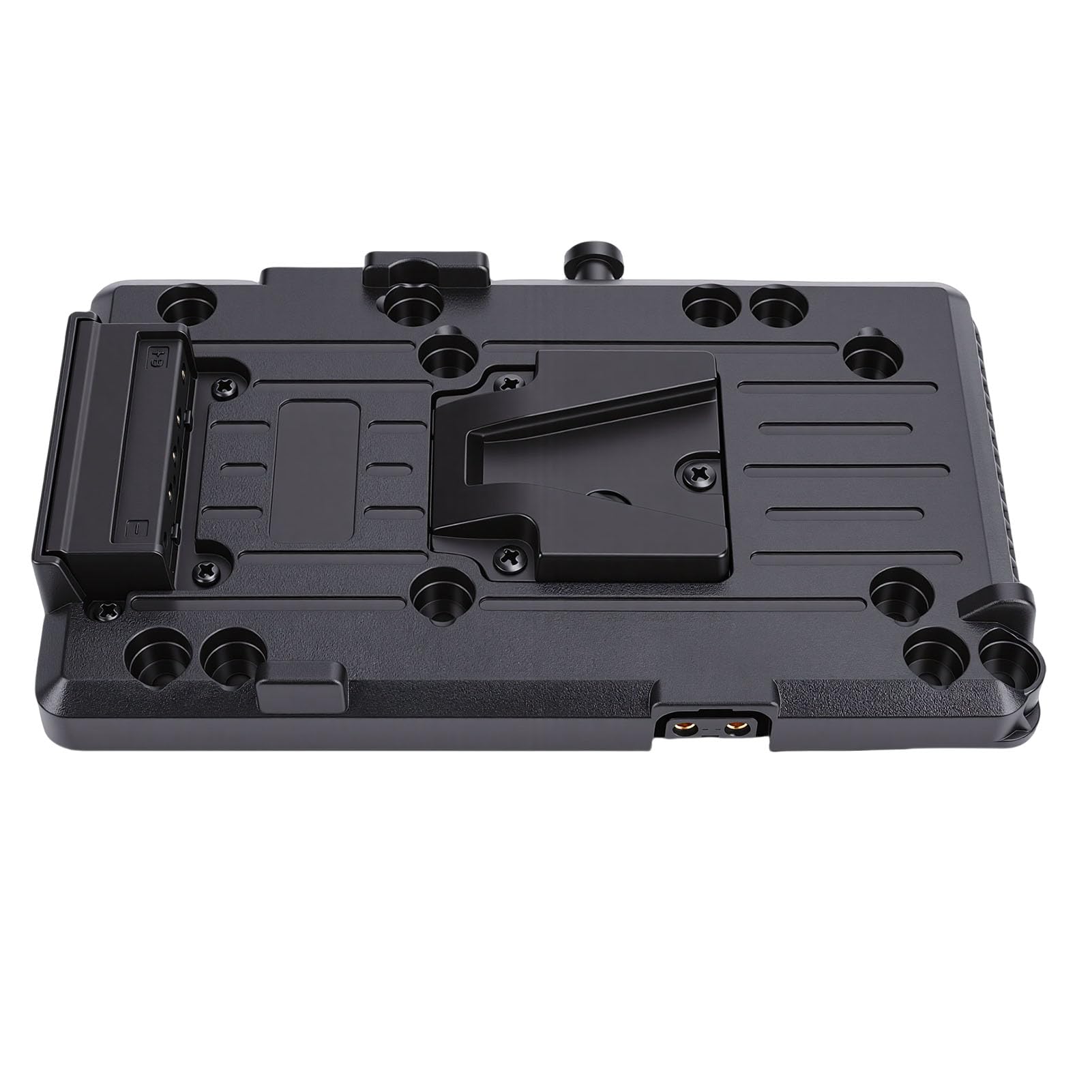 GOWENIC V Mount D Tap Battery Plate, 50W V Lock Base Adapter Quick Release Adapter with D Tap Output for Cameras Monitors for Universal Mounting
