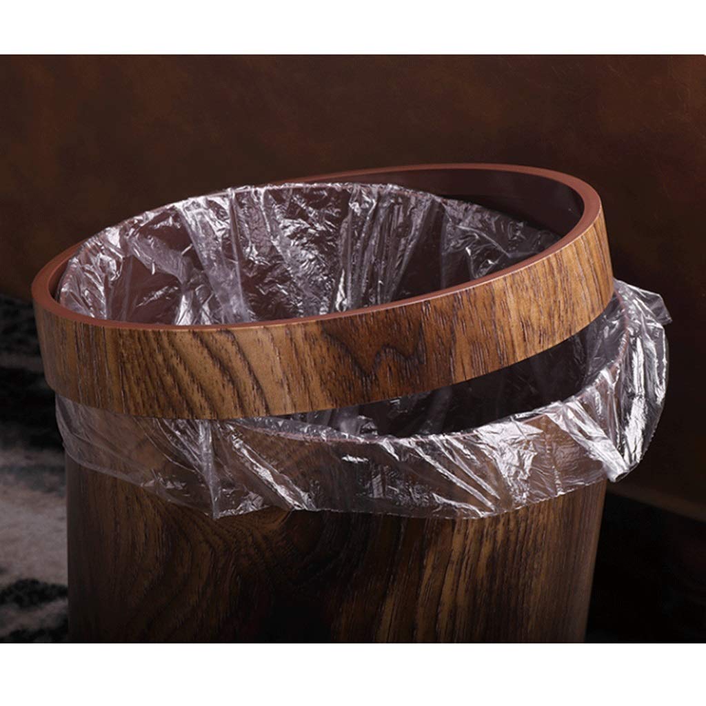 UPJAKS Cubo de Basura Simples de la casa Bote de Basura de la Basura práctico Puede for el Dormitorio Cocina baño Grande Bote de Basura sin Tapa En Sala Papelera Bote de Basura Baño (Color : B)