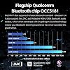 BTR17 Bluetooth 5.4 USB DAC AMP with FiiO LDAC, aptX Lossless. Dual ES9069Q, 10-Band PEQ, THX AAA 78+amper 3.5mm Unbalanced and 4.4mm Balanced (Black)