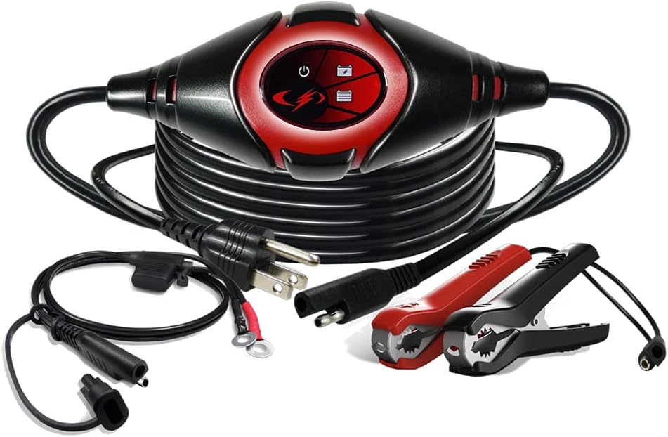 Schumacher Electric, Battery Charger and Maintainer, SP1295, 3-in-1, 1 Amp, 6 Volt, 12 Volt, for Car, Motorcycle, Lawn Tractor, Power Sport, and Marine Batteries