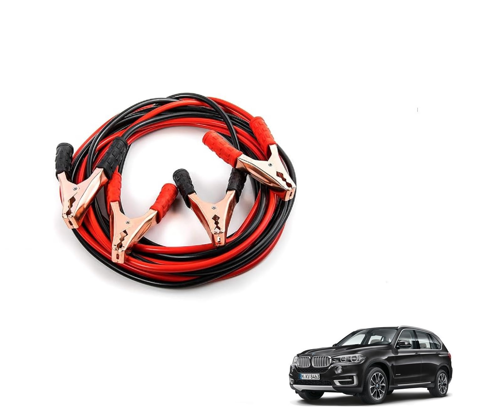 Kozdiko Heavy Duty Auto Jumper Cable Battery Booster Wire Clamp with Alligator Wire Emergency Car Battery Charging Booster Cables Compatibile with X5-image-42