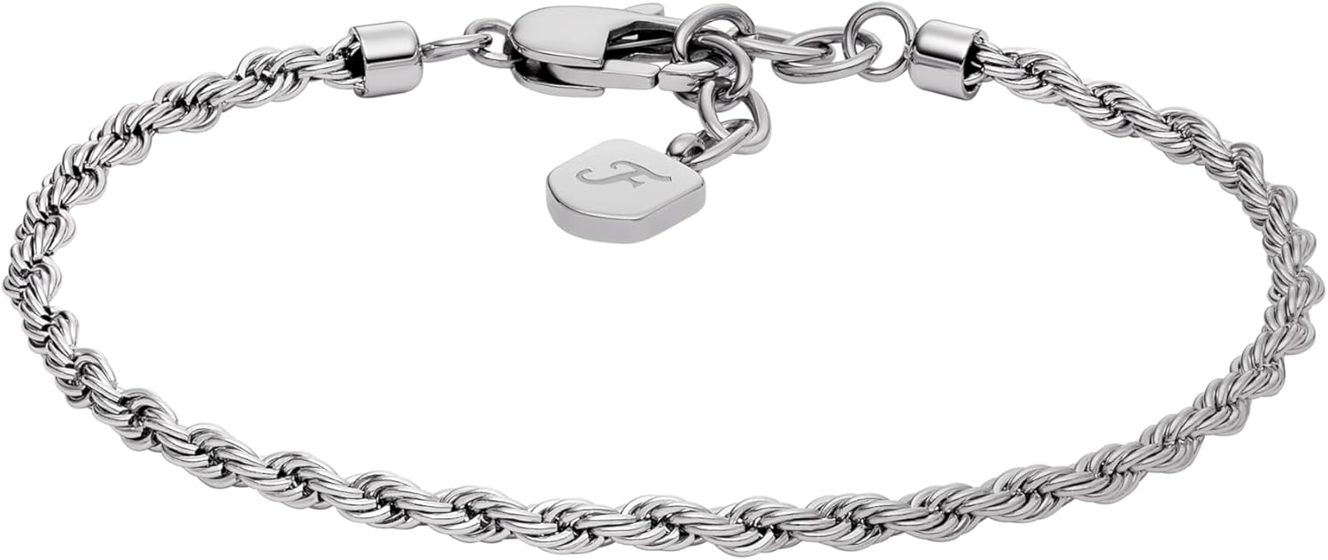 Fossil メンズ CHAINS ステンレススチール チェーンブレスレット、JF04822040