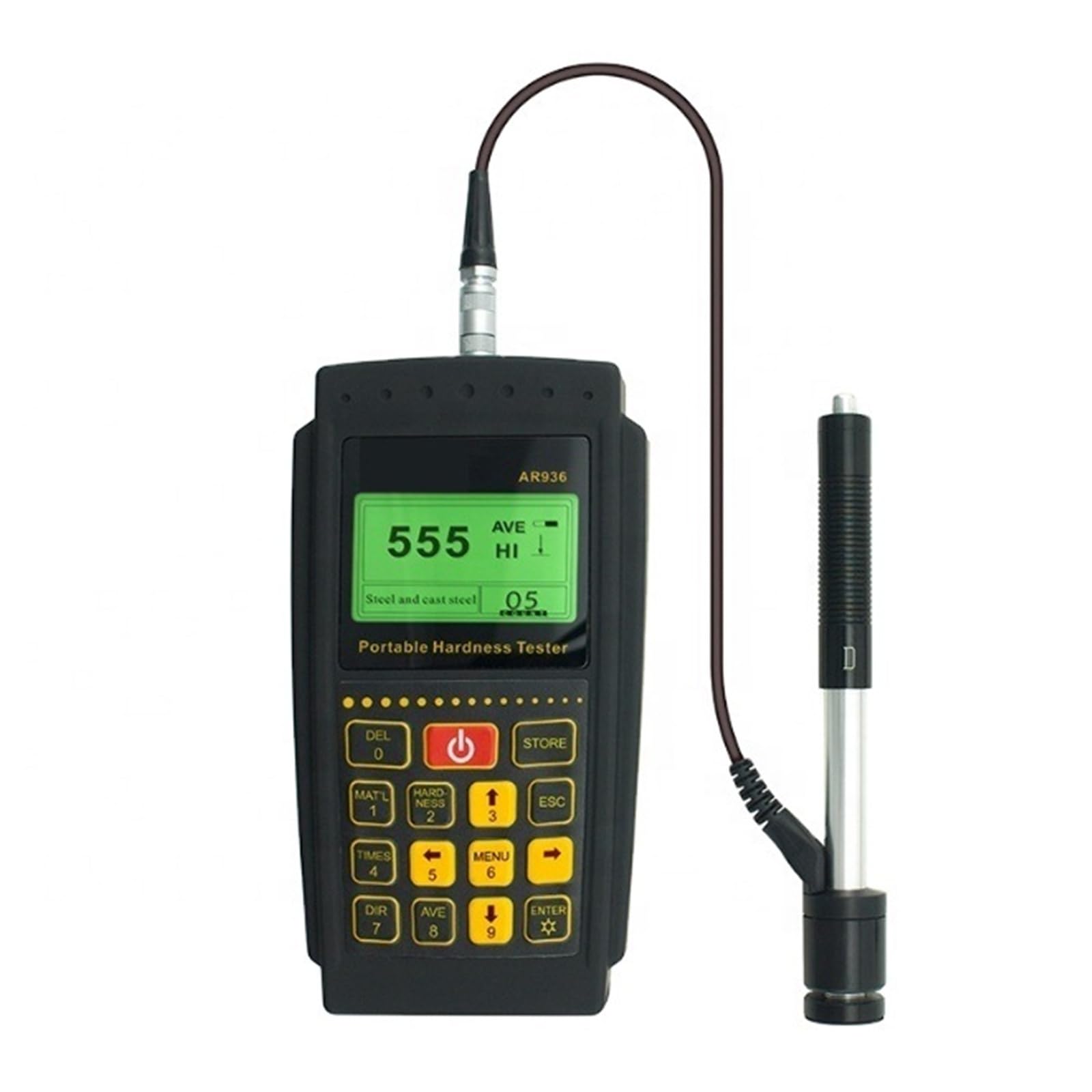 Hardness Tester, Portable Hardness Tester Leeb Hardness Tester 170 to 960 HLD Unit HL HB HRC HRA HV HS
