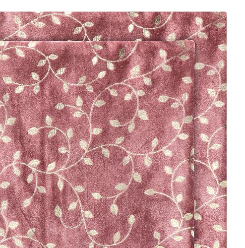 Image of RD TREND Premium Velvet Cushion Covers Set of 2 | Soft Decorative Throw Pillowcases for Sofa, Bed & Living Room | Cushion Cover 18 inch x 18 inch (45x45 cm) Dusty Rose