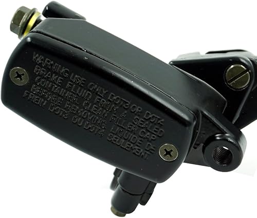 Miniatura 5 de Feiteplus Universal motocicleta 78 "0.866 in manillar freno cilindro maestro embrague palanca izquierda y derecha