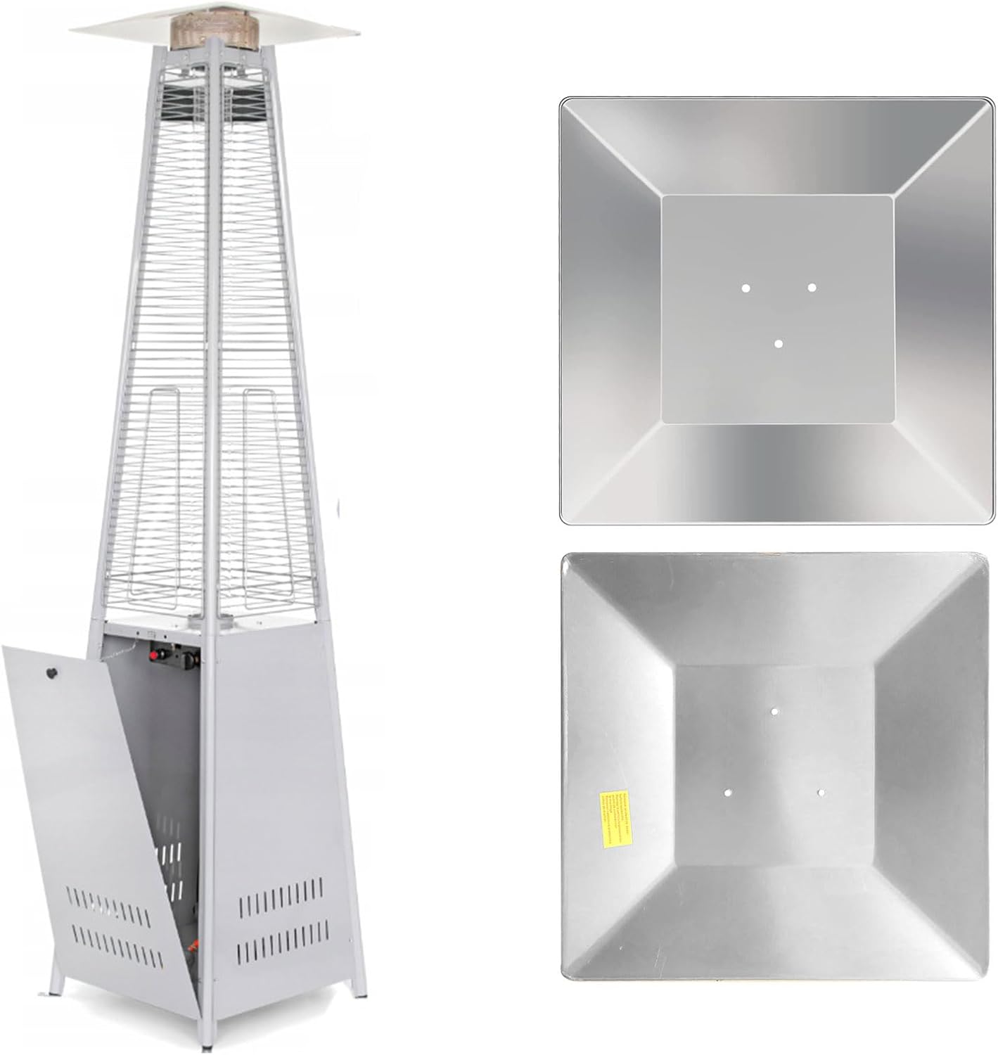 Durability Aluminum Protective Caps Outdoor Heaters Replacement Part For Pyramid Patios Heaters Rainproofed Rusts Aluminum Outdoor Heating Accessories