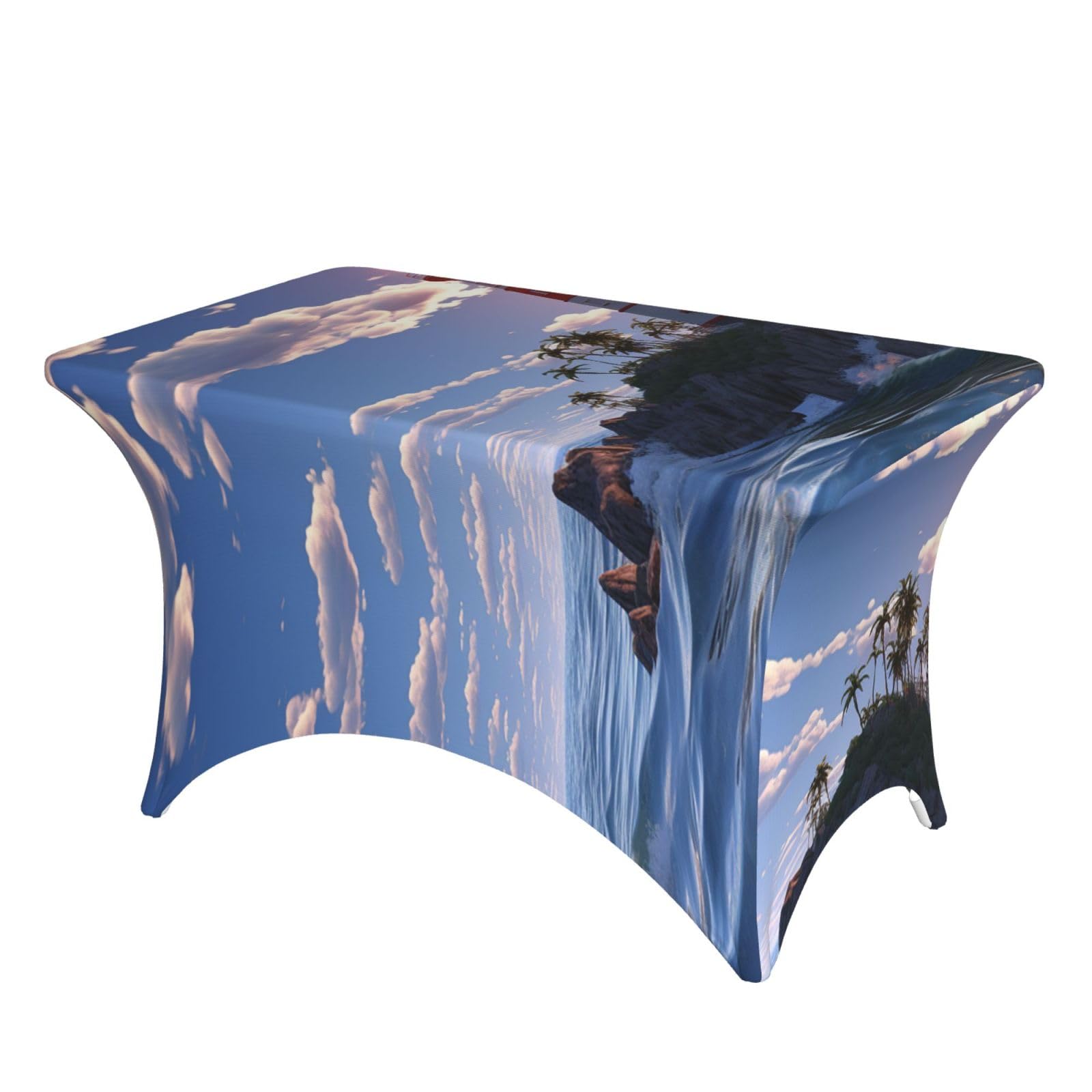 Nappe en élasthanne de 1,2 m imperméable et facile à nettoyer pour table