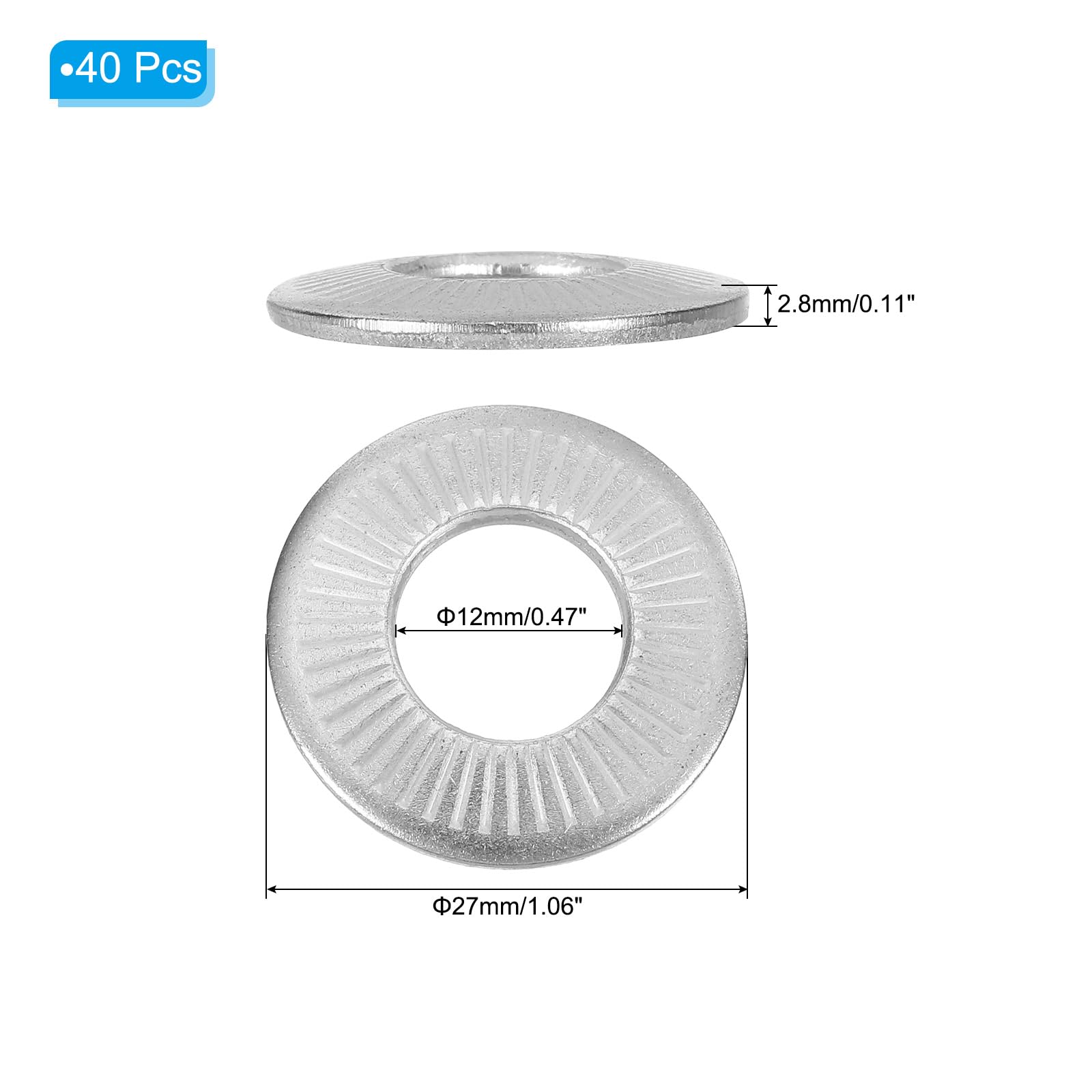 PATIKIL 304 Stainless Steel Flat Washers - Image 2
