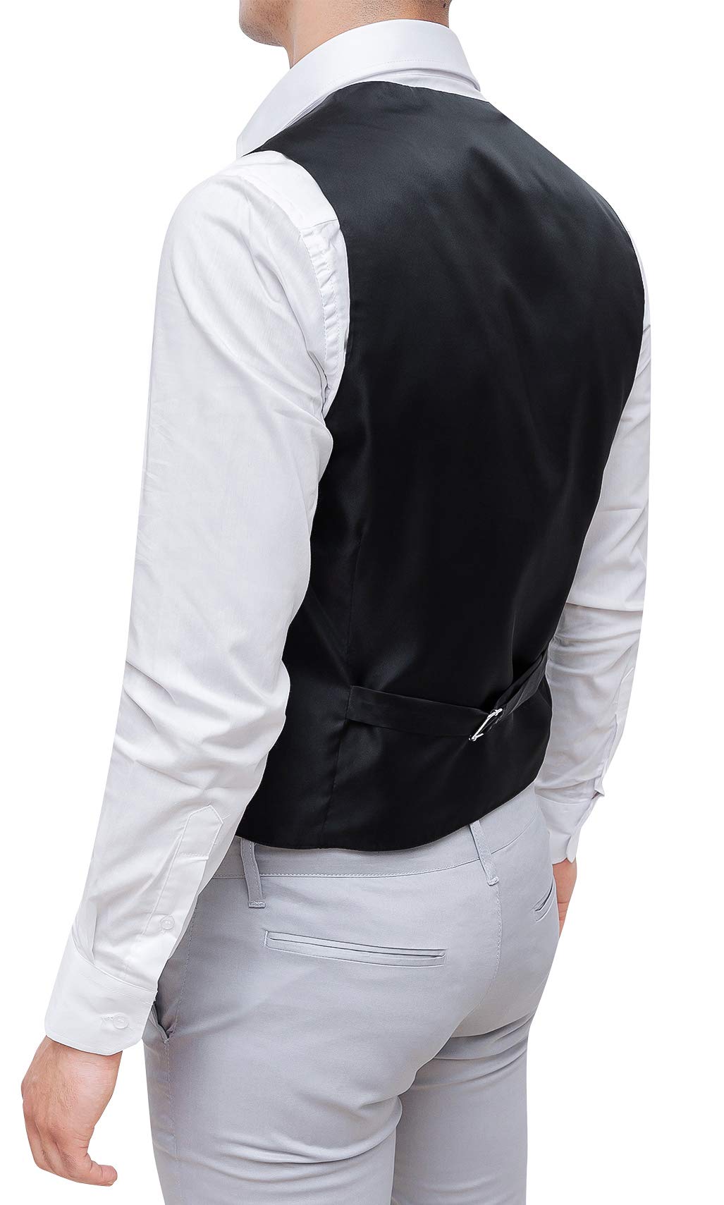 Evoga gilet panciotto uomo sartoriale doppiopetto raso blu elegante cerimonia