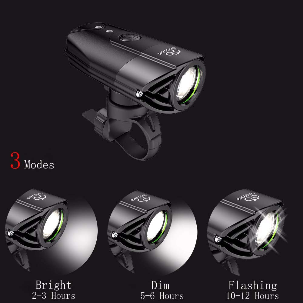 1200 lúmenes luz de Bicicleta Faro de Bicicleta LED luz Trasera USB Linterna Recargable Linterna de Ciclismo para lámpara de Bicicleta