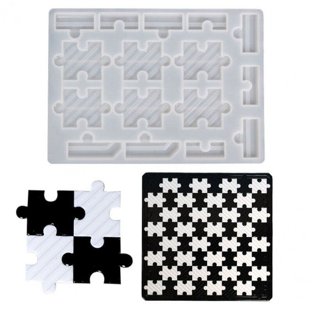 Moule silicone échecs 3D de précision pour moulage en résine époxy et artisanat d'art premium