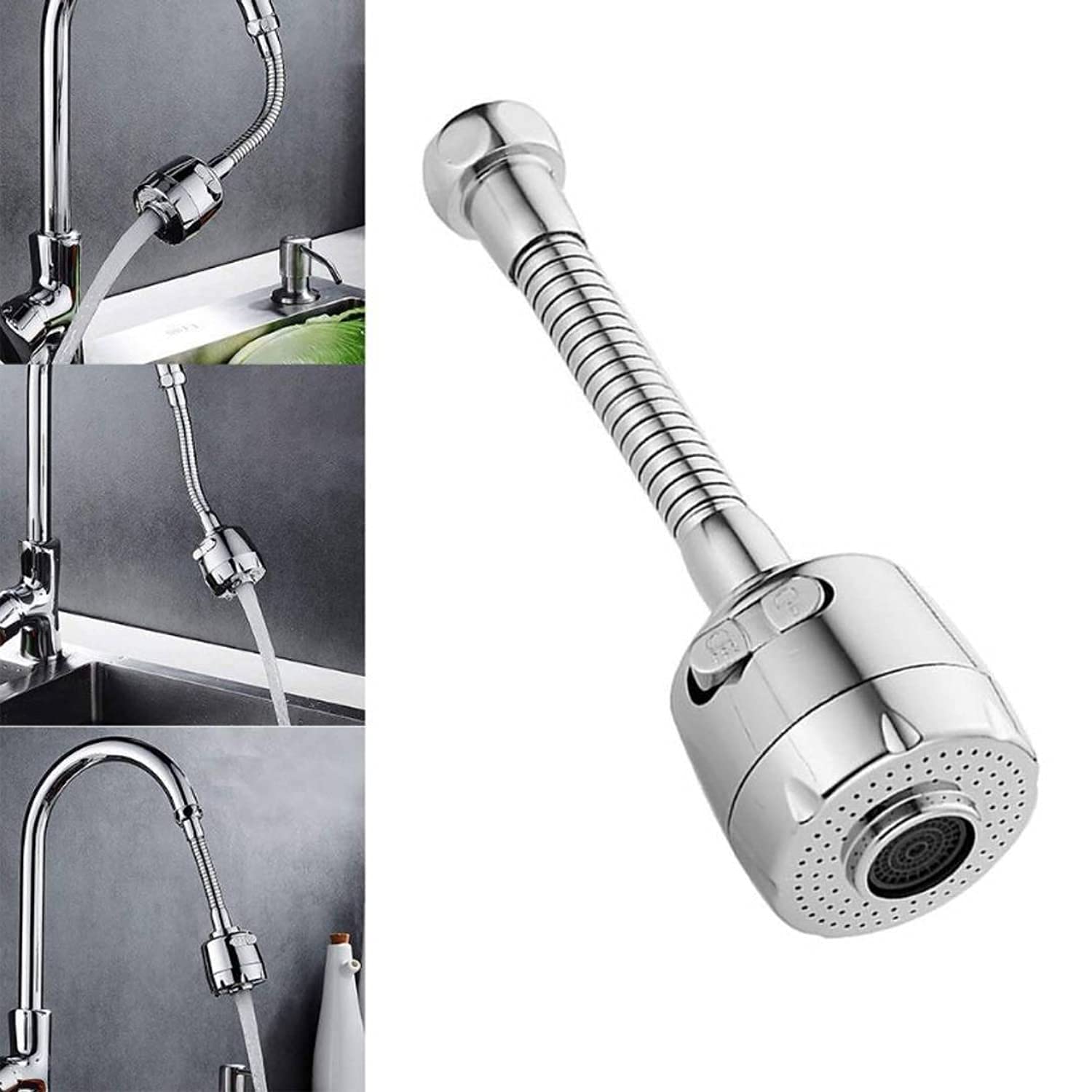 SKADIOOStainless Steel 360 Degree Rotation Bubbler Saving Water Faucet/tap, kitchen tap shower sprinkler, home cube, kitchen tap extension, faucet attachment, faucet attachment for tap