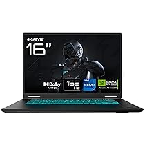 Gigabyte GAMING A16 CWH Laptop – 16″, 165Hz WUXGA, Intel Core i7-13620H, GPU RTX 5070, 32GB DDR5, 1 x SSD Gen4 da 1TB, DOS, Garanzia di 2 anni, Dolby Atmos, GAMING A16 CWHI3IT864SD