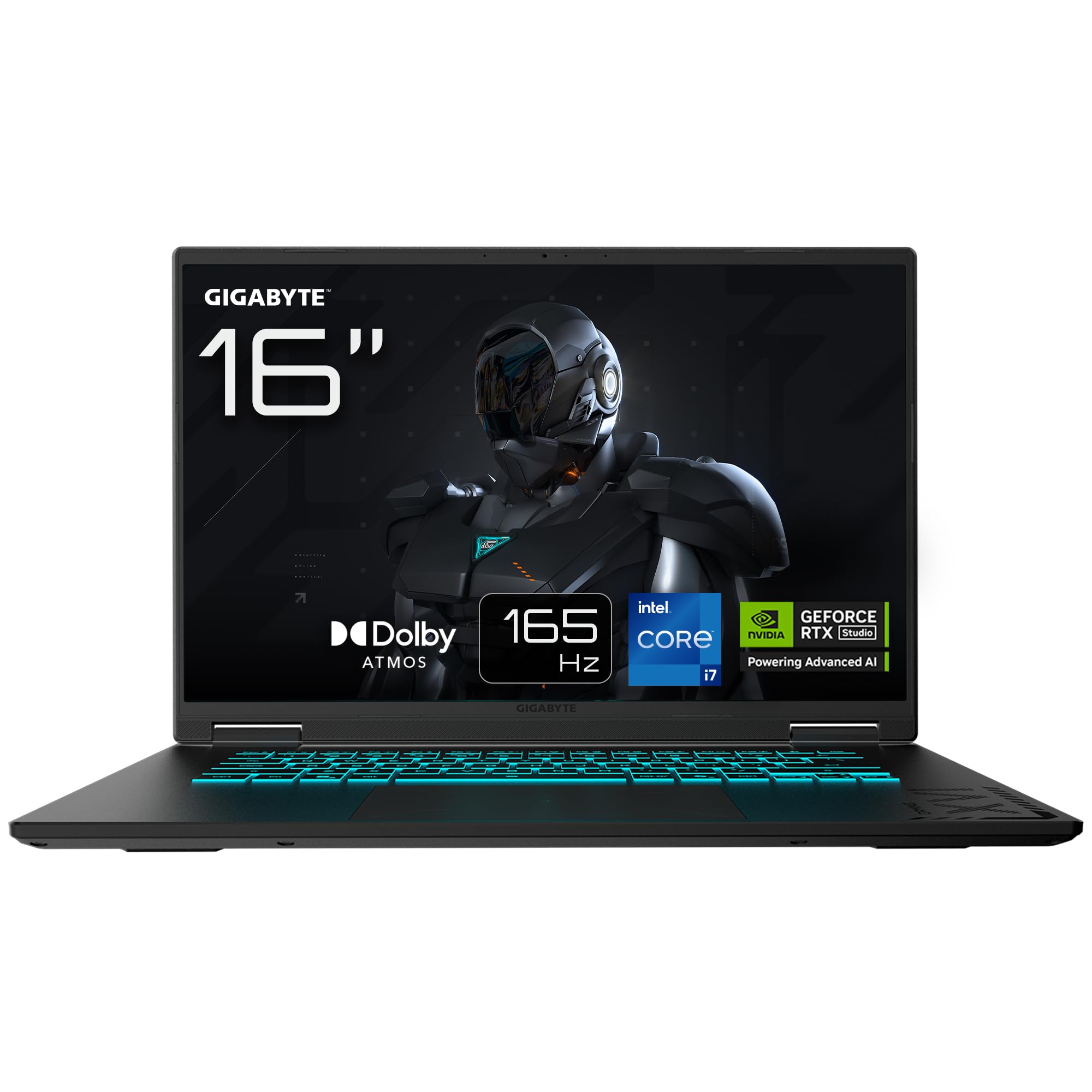 Gigabyte GAMING A16 Laptop - 16.0" 165Hz WQXGA, Intel Core i7-13620H, RTX 5070 GPU, 32GB DDR5, 1 x Gen4 1TB SSD, DOS, 2 Year Warranty, Dolby Atmos, GAMING A16 CWHI3IT864SD