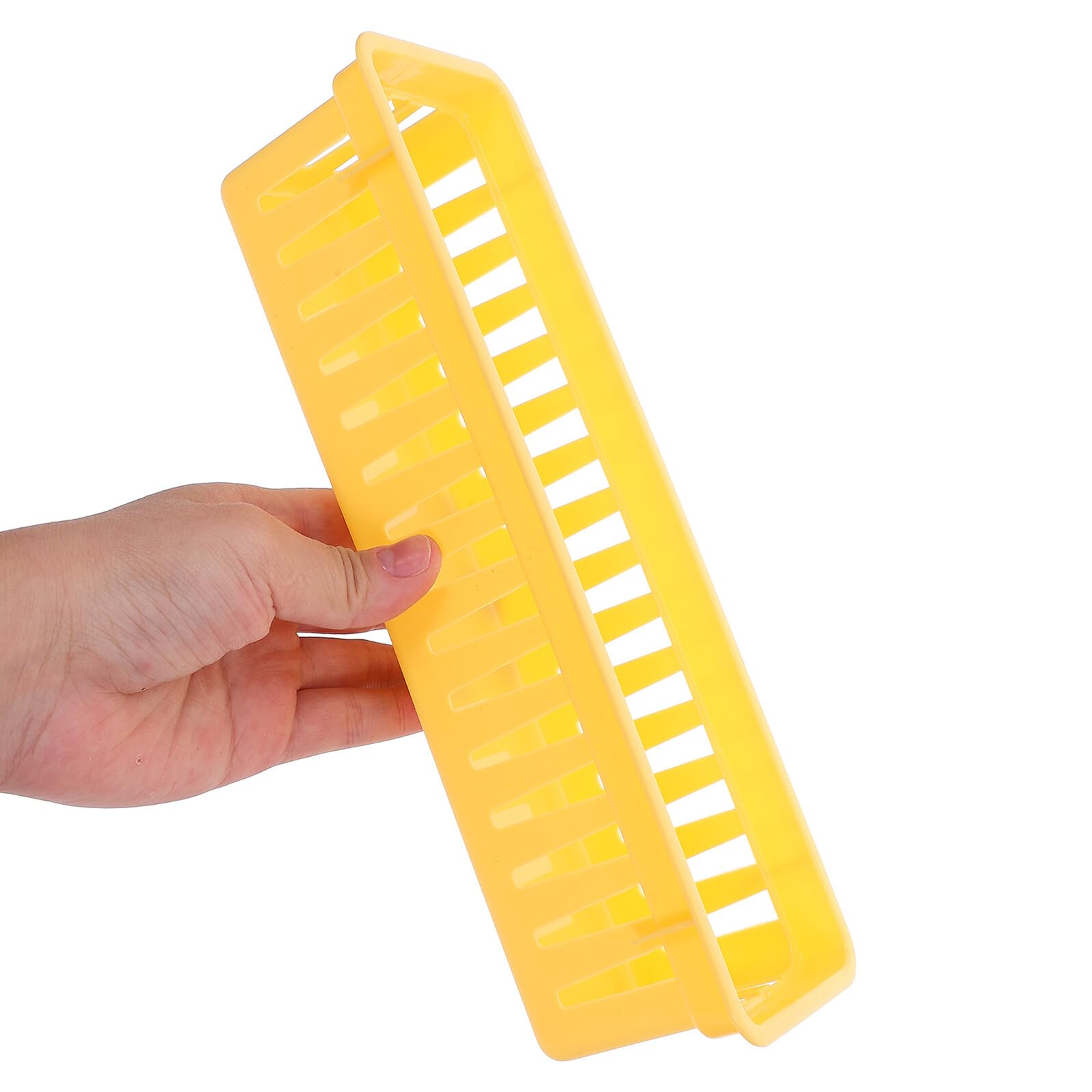 Angoily 12pezzi Vassoio Portapenne in Plastica Per Aula Cestini Rettangolari Per Ufficio Organizer Da Tavolo Per Matite e Penne Contenitori Per Cancelleria Soluzione Di Archiviazione Per s