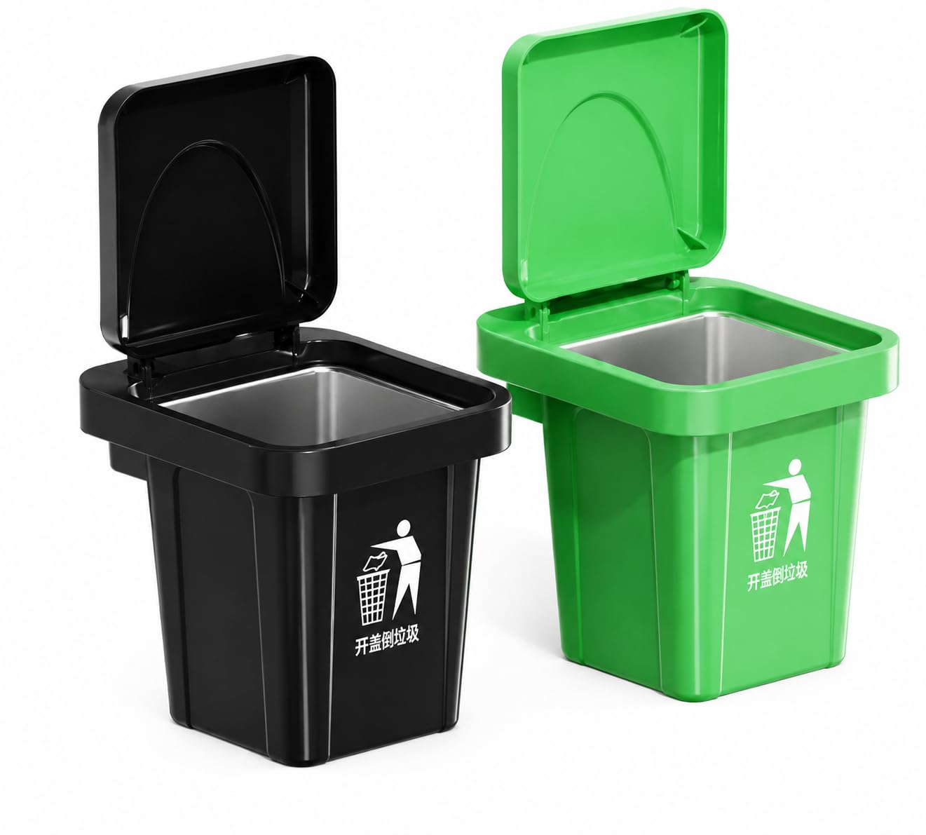 Wall-Mounted Dustbin for Bathroom with Lid - Space-Saving Bathroom Dustbin, Small Size Trash Can & Ashtray, Fly Ash Proof, Heavy-Duty Waste Bin for Kitchen, Office, Bathroom Organizer (1 PCS)-image-7