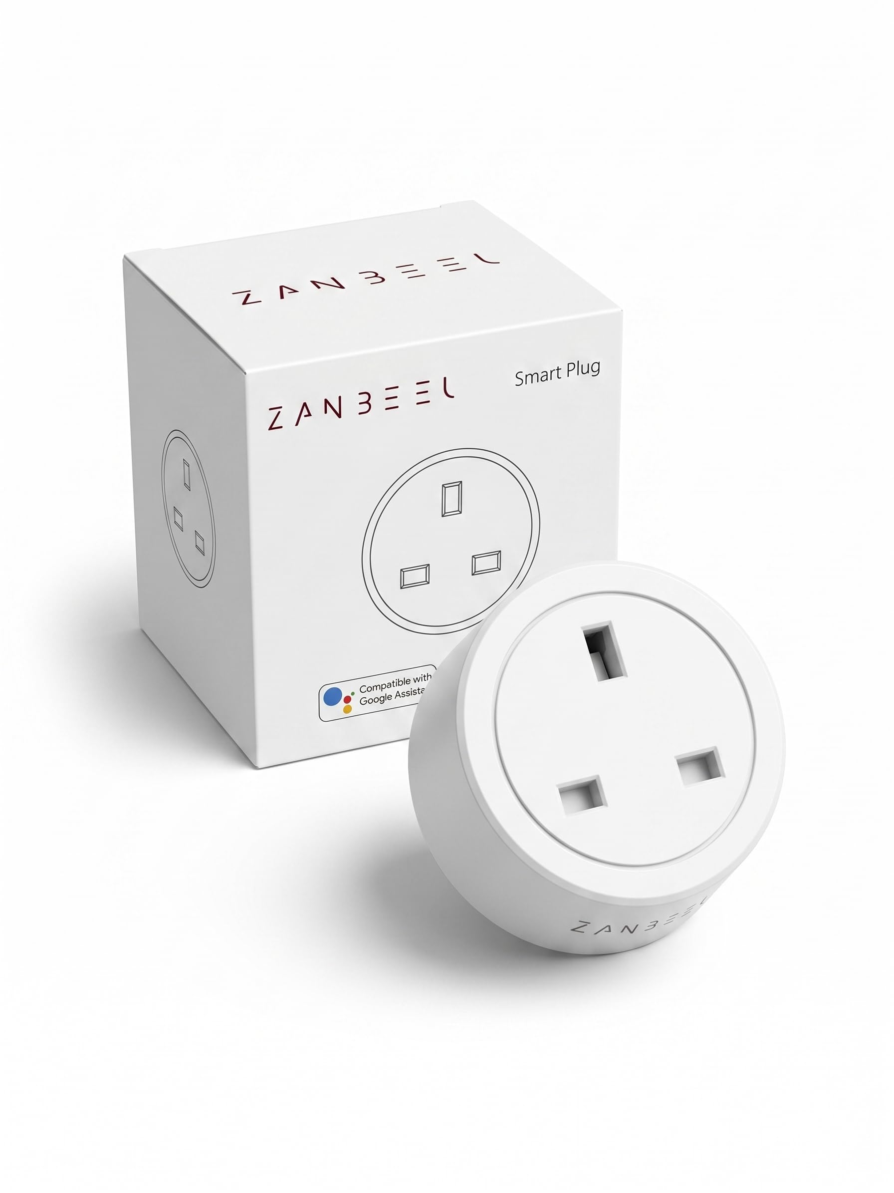 Smart Wi-Fi Plug Socket with Timer, App Remote Control, Works with Alexa & Google Home, 13A UK Smart Plug (4, One Size)